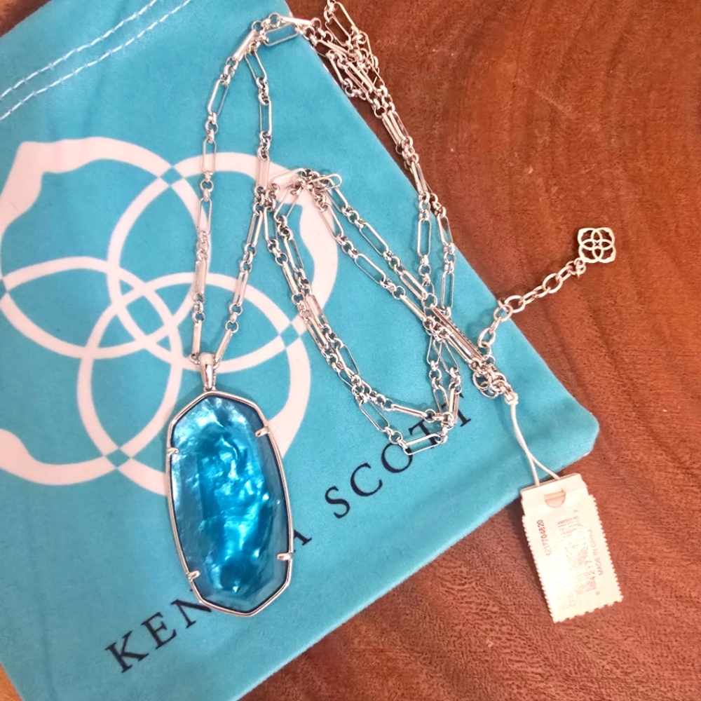*Rare* Kendra Scott Blue Illusion Reid Necklace